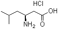 结构式 CAS# 96386-92-4, L-beta-高亮氨酸盐酸盐