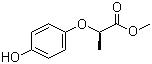 结构式 CAS# 96562-58-2, (R)-(+)-2-(4-羟基苯氧基)丙酸甲酯; (R)-(+)-对羟基苯氧基丙酸甲酯