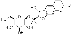 紫花前胡甙 V分子结构 (CAS 96648-59-8)