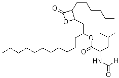 结构式 CAS# 96829-58-2, 奥利司他
