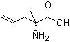 结构式 CAS# 96886-55-4, (R)-2-氨基-2-甲基-4-戊烯酸; D-alpha-烯丙基丙氨酸