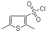 structure of CAS# 97272-04-3, 2,5-Dimethylthiophene-3-sulfonyl chloride;2,5-Dimethylthiophene-3-sulphonyl chloride