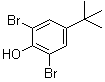 structure of CAS# 98-22-6, 2,6-Dibromo-4-tert-butylphenol;NSC 74538