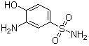 结构式 CAS# 98-32-8, 2-氨基-4-磺酰胺基苯酚; 2-氨基苯酚-4-磺酰胺