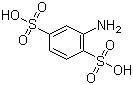 2-Amino-1,4-benzenedisulfonic acid molecular structure (CAS 98-44-2)