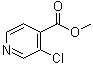 structure of CAS# 98273-79-1, Methyl 3-chloroisonicotinate;3-Chloro-4-pyridinecarboxylic acid methyl ester