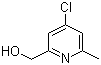 结构式 CAS# 98280-32-1, (4-氯-6-甲基-2-吡啶基)甲醇