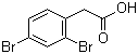 structure of CAS# 98434-44-7, 2,4-Dibromobenzeneacetic acid