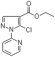 结构式 CAS# 98475-61-7, 5-氯-1-(2-吡啶基)-1H-吡唑-4-羧酸乙酯