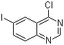结构式 CAS# 98556-31-1, 4-氯-6-碘喹唑啉; 6-碘-4-氯喹唑啉