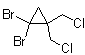 结构式 CAS# 98577-44-7, 1,1-二溴-2,2-双(氯甲基)环丙烷