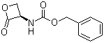 structure of CAS# 98632-91-8, (R)-(2-Oxo-3-oxetanyl)carbamic acid benzyl ester;N-[(3R)-2-Oxo-3-oxetanyl]carbamic acid phenylmethyl ester