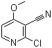 structure of CAS# 98645-43-3, 2-Chloro-3-cyano-4-methoxypyridine