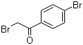 structure of CAS# 99-73-0, 2,4'-Dibromoacetophenone;2-Bromo-1-(4-bromophenyl)ethanone; 4'-Bromophenacyl bromide