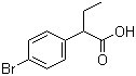 结构式 CAS# 99070-18-5, 2-(4-溴苯基)丁酸