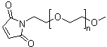 structure of CAS# 99126-64-4, Monomethoxy polyethylene glycol maleimide;MPEG-MAL; Methoxy-PEG maleimide