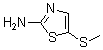 structure of CAS# 99171-11-6, 5-(Methylthio)-2-thiazolamine;NSC 522650