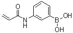 structure of CAS# 99349-68-5, 3-Acrylamidophenylboronic acid;N-Acryloyl-3-aminophenylboronic acid; N-Acryloyl-m-aminophenylboronic acid; [3-(Propenamido)phenyl]boronic acid