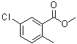 structure of CAS# 99585-13-4, 5-Chloro-2-methylbenzoic acid methyl ester;Methyl 2-methyl-5-chlorobenzoate; Methyl 5-chloro-2-methylbenzoate