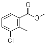 结构式 CAS# 99586-84-2, 3-氯-2-甲基苯甲酸甲酯
