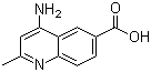 结构式 CAS# 99984-73-3, 2-甲基-4-氨基-6-喹啉甲酸